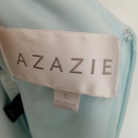 AZAZIE  One-Shoulder Light Blue Dress - Picture 8 of 11
